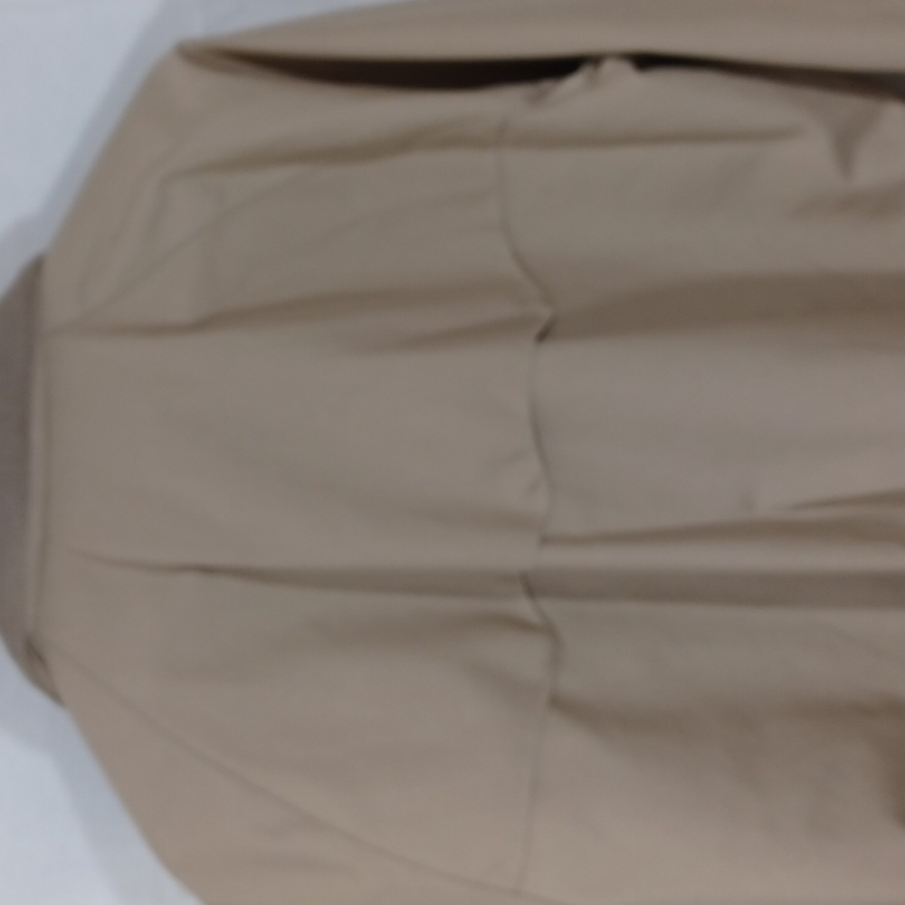 Vintage Lands End Bombers Jacket Coat Size Large Khaki Tan Zips up front - Picture 7 of 8